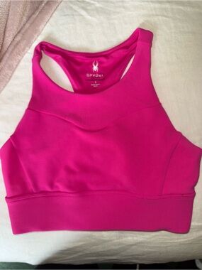Spyder Women's Bright Pink Racerback Sports Bra